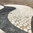 宿州 黄金麻冰裂纹地铺石工地铺装案例