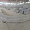 宿州 芝麻白异形坐凳，自然面光面弧形加工