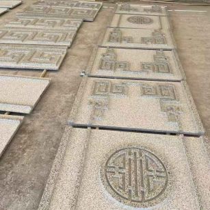 宿州 白麻花岗岩外墙立面雕刻板