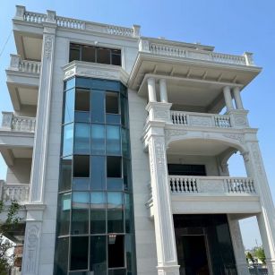 宿州 白麻花岗岩别墅外墙干挂效果展示