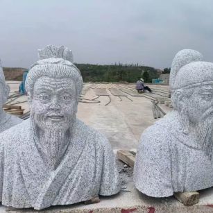 宿州 白麻花岗岩石材人物立体雕刻