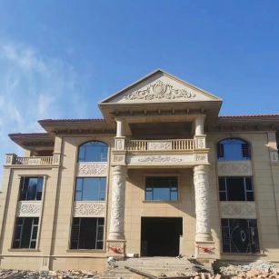 宿州 黄金麻花岗岩别墅外墙干挂