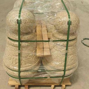 宿州 黄金麻异形定制雕花——棒棒糖挡车柱