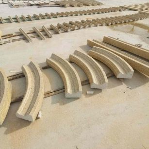 宿州 黄金麻花岗岩别墅线条