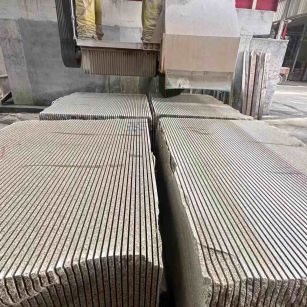 宿州 车间生产日常，黄金麻白麻花岗岩