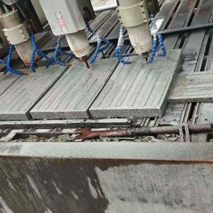 宿州 芝麻白花岗岩荔枝面盲道雕刻