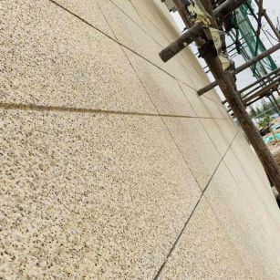 宿州 黄金麻花岗岩荔枝面外墙干挂石材效果示例