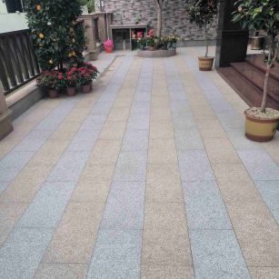 宿州 黄金麻白麻荔枝面庭院铺装展示