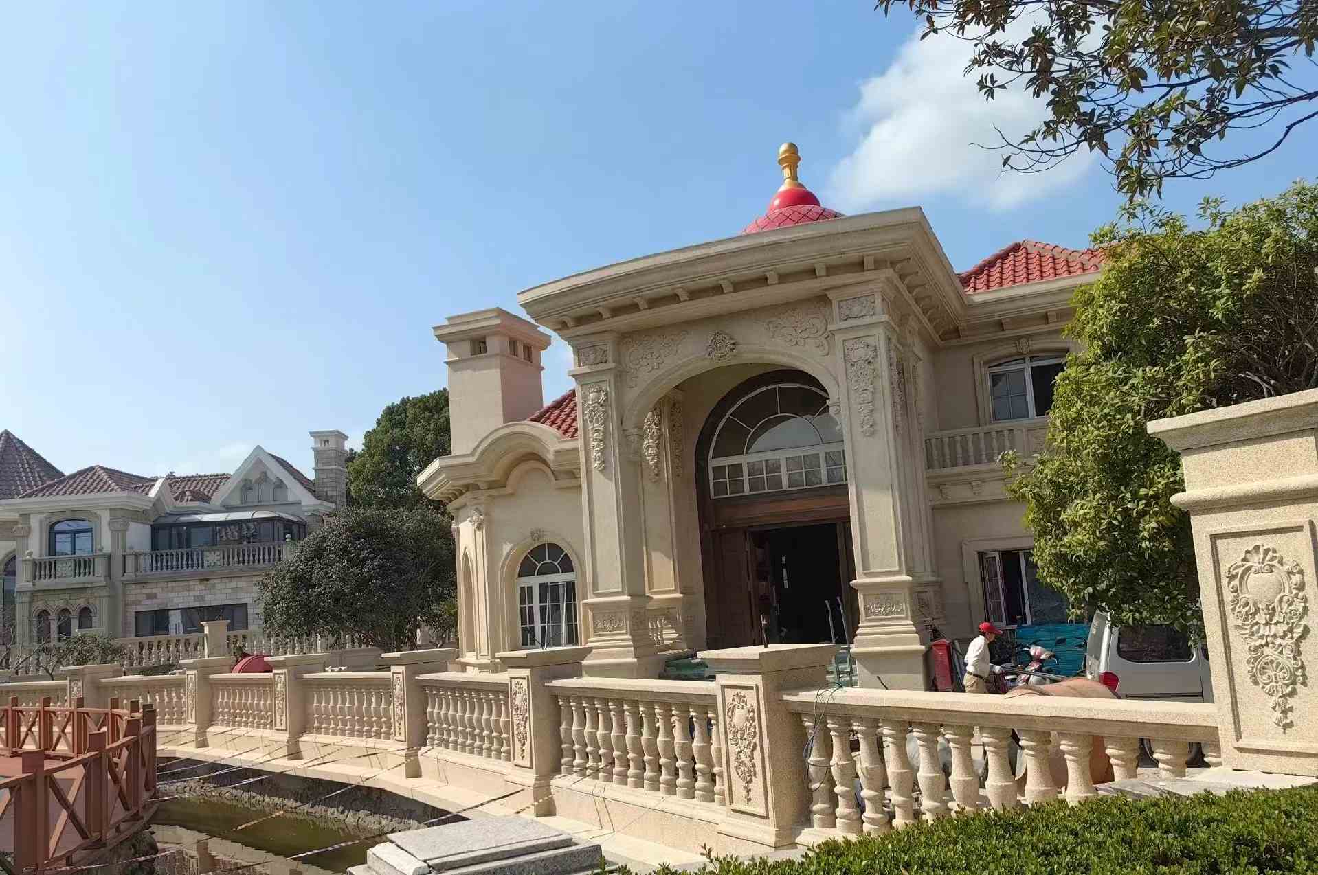 宿州 黄金麻花岗岩欧式别墅