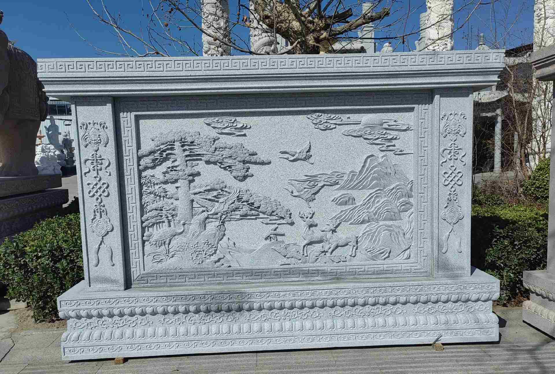 宿州 芝麻白大型照壁，屏风，影壁