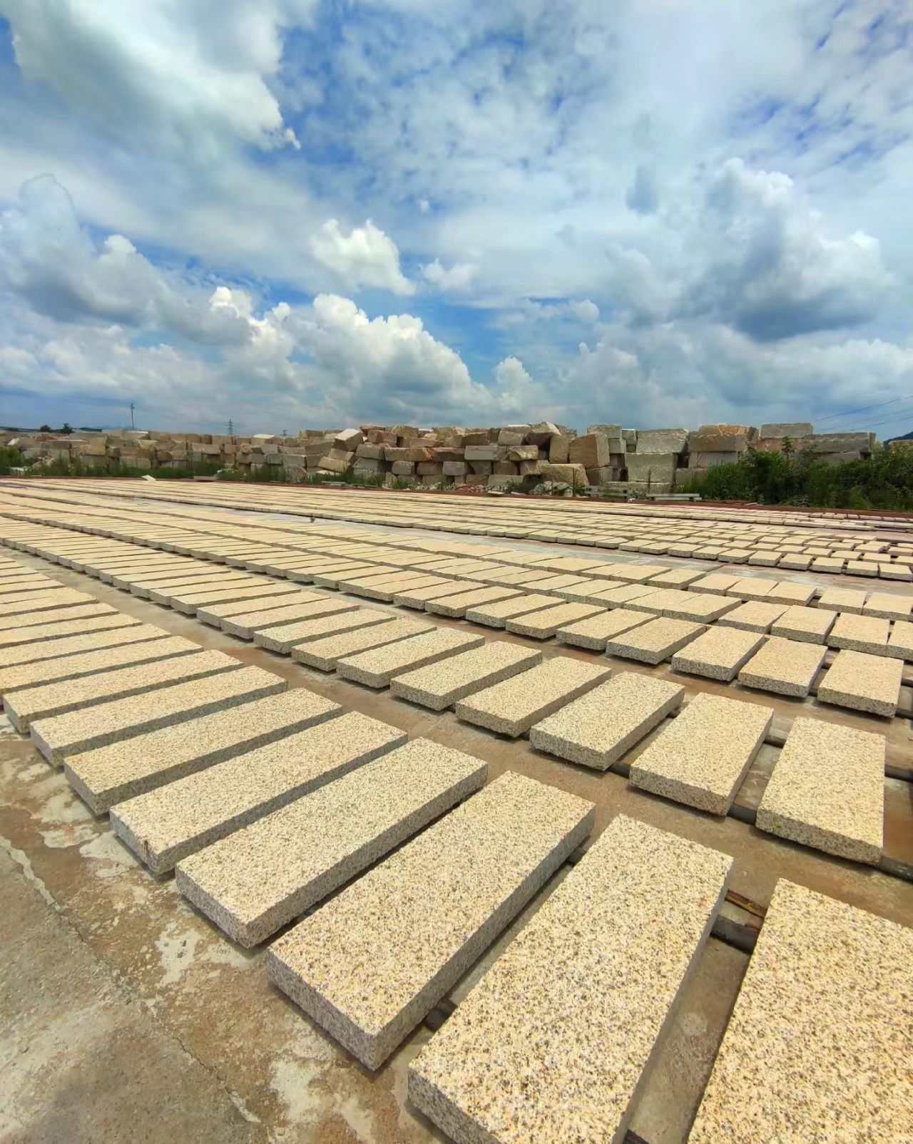 宿州 黄金麻花岗岩荔枝面地铺石防护中