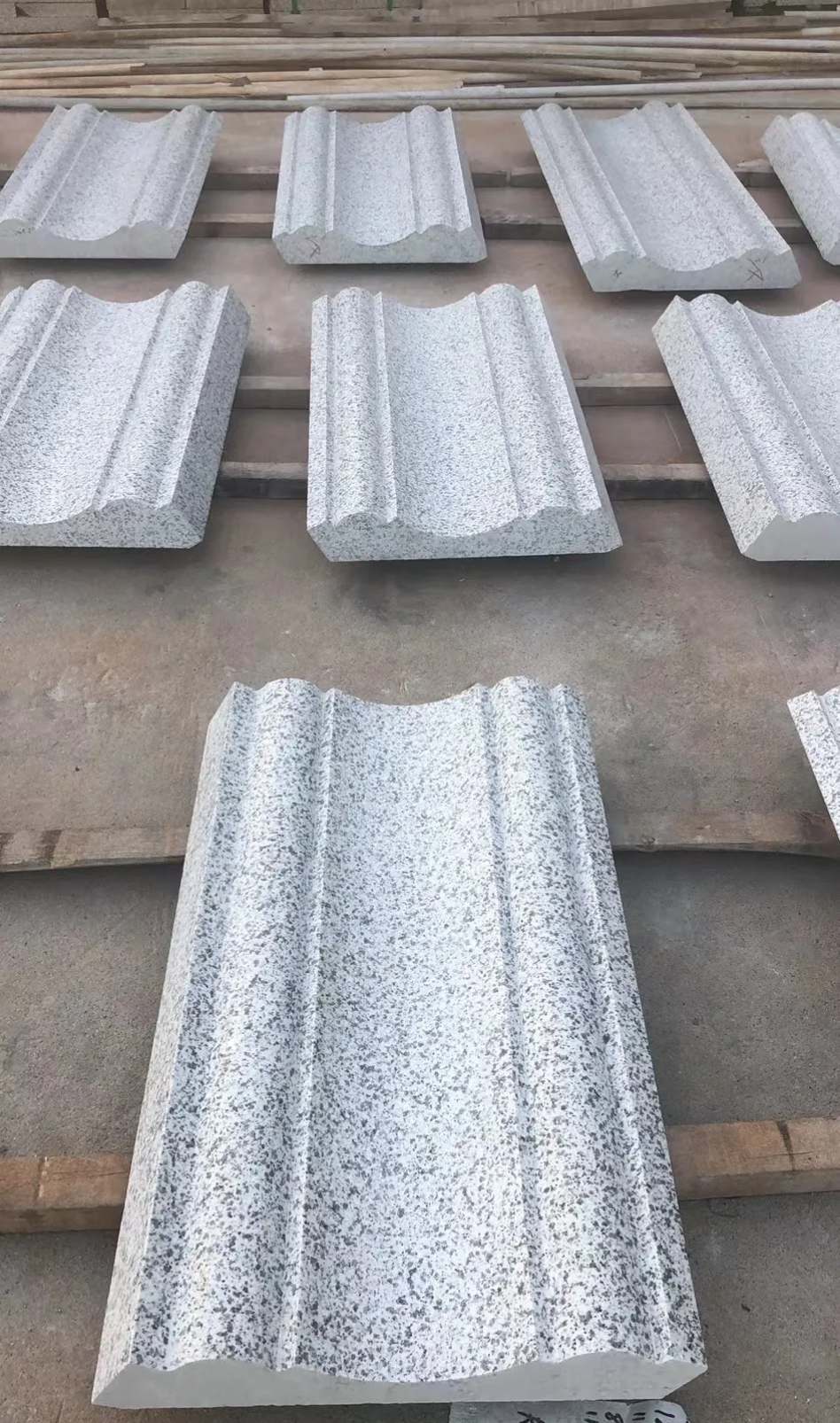 宿州 白麻花岗岩光面别墅线条