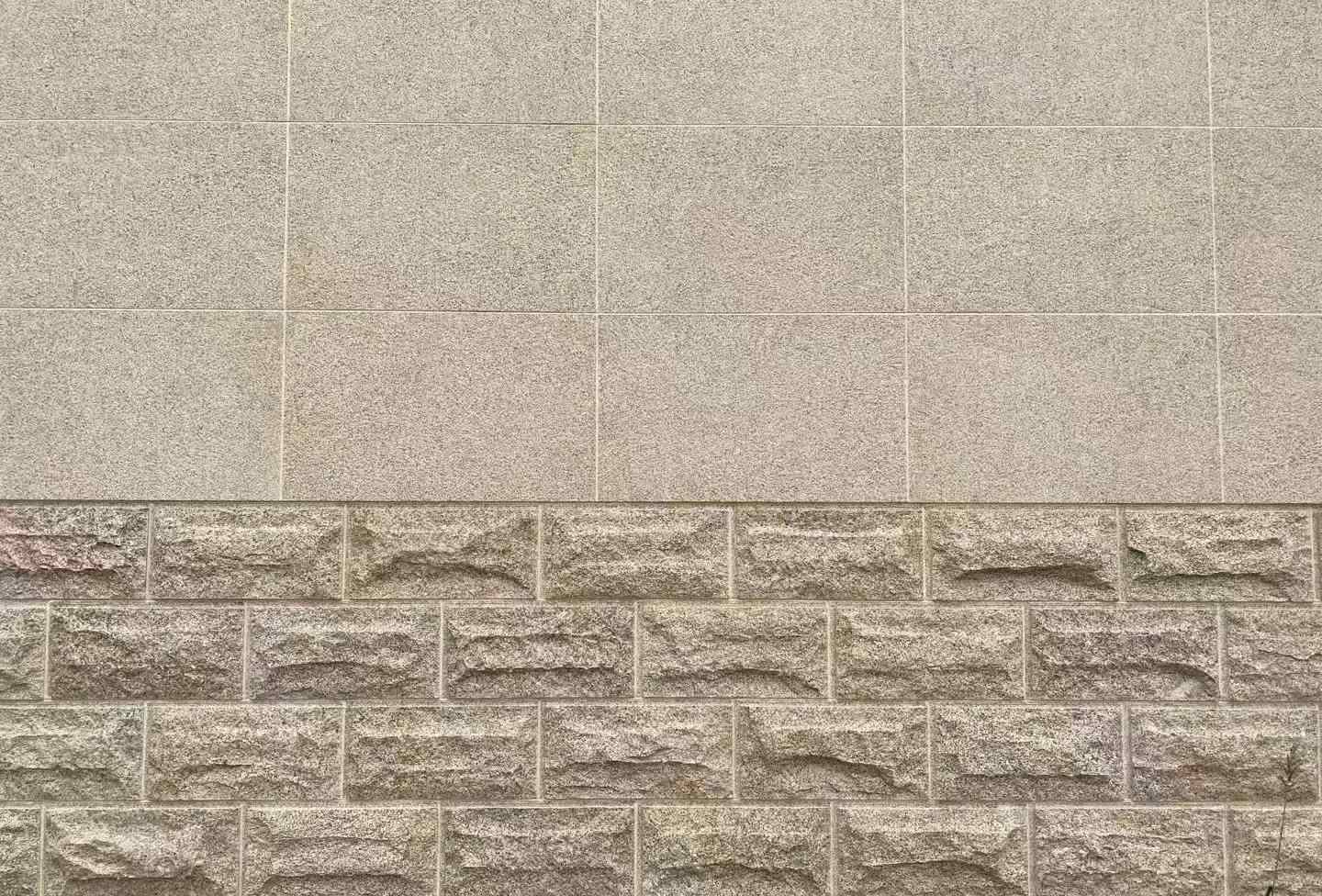 宿州 黄金麻自然面蘑菇石配荔枝面干挂