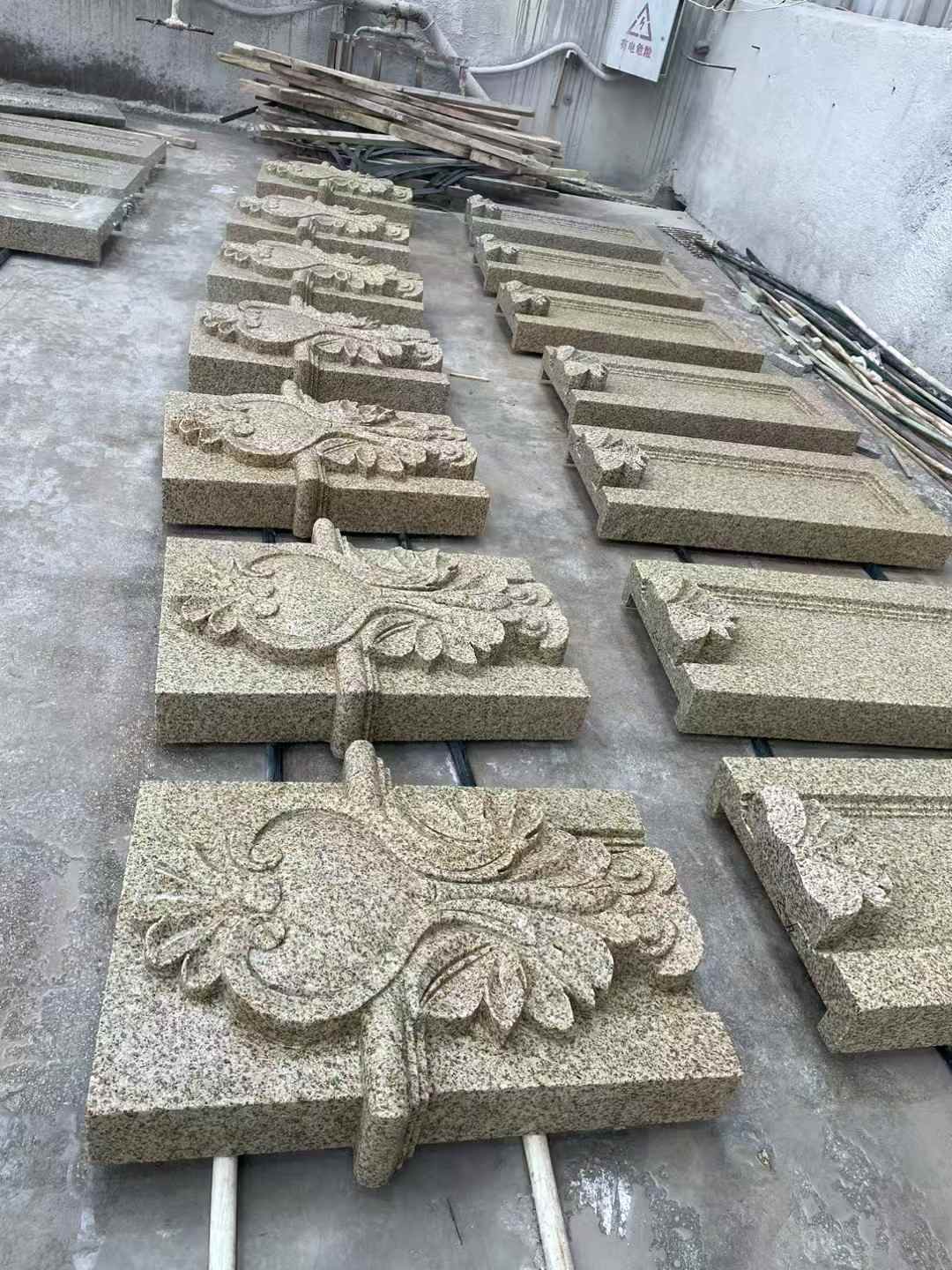 宿州 黄金麻花岗岩别墅外墙雕刻板