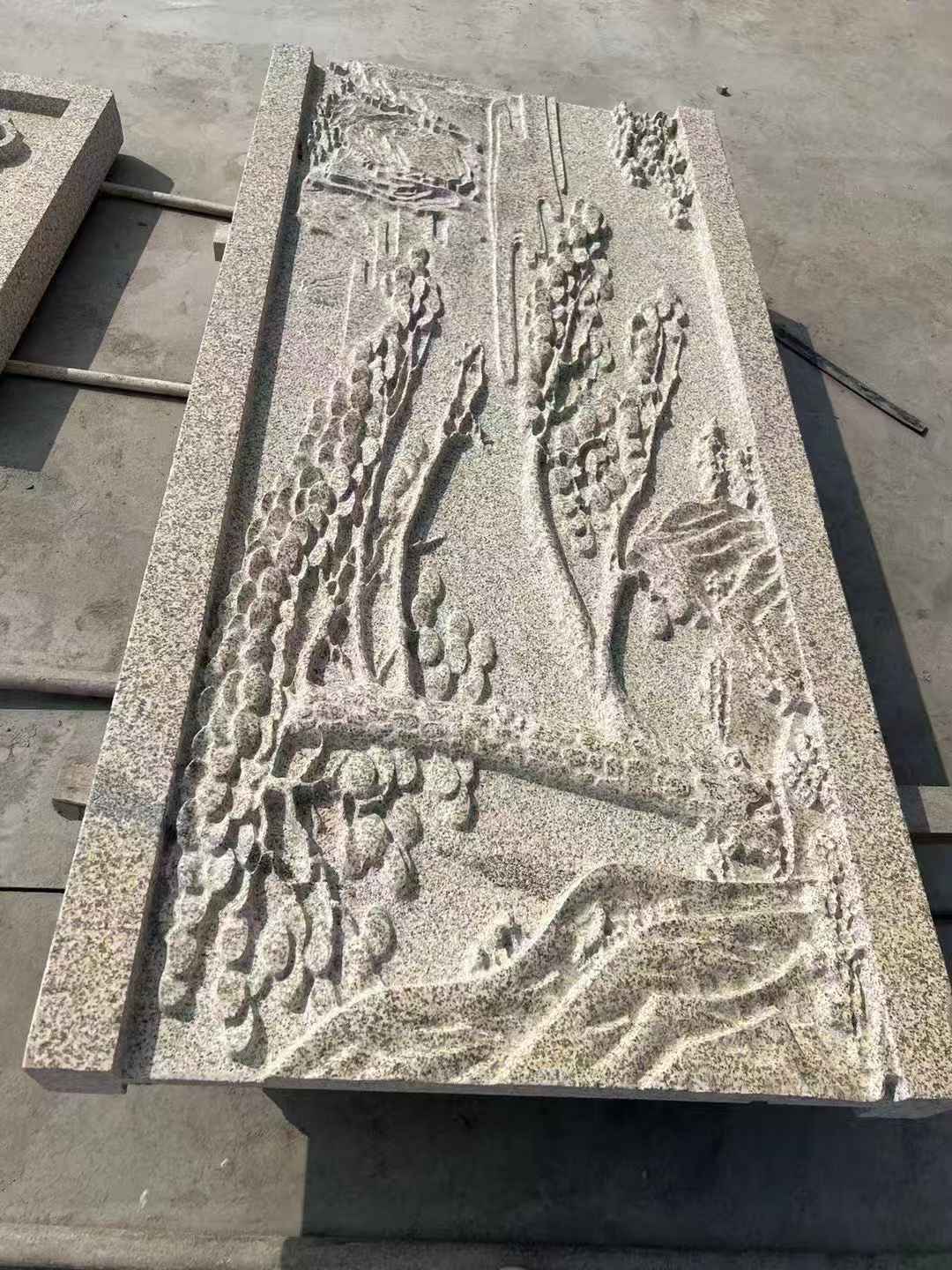 宿州 黄金麻雕刻板浮雕迎客松