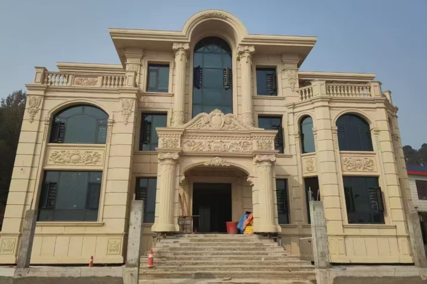 宿州 黄金麻花岗岩别墅外墙干挂