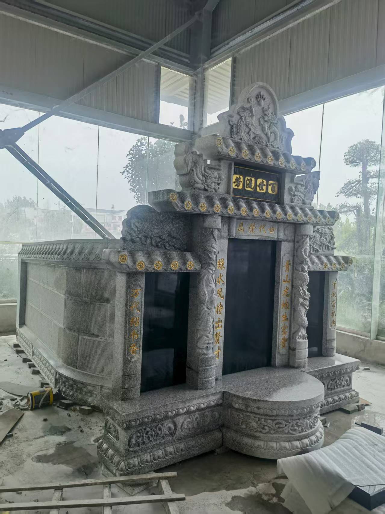 宿州 芝麻白墓碑效果展示图